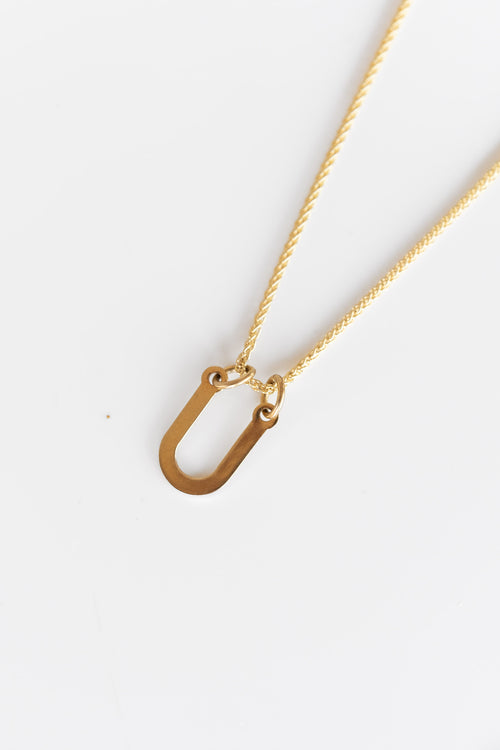 9K SMALL "U" CHARM