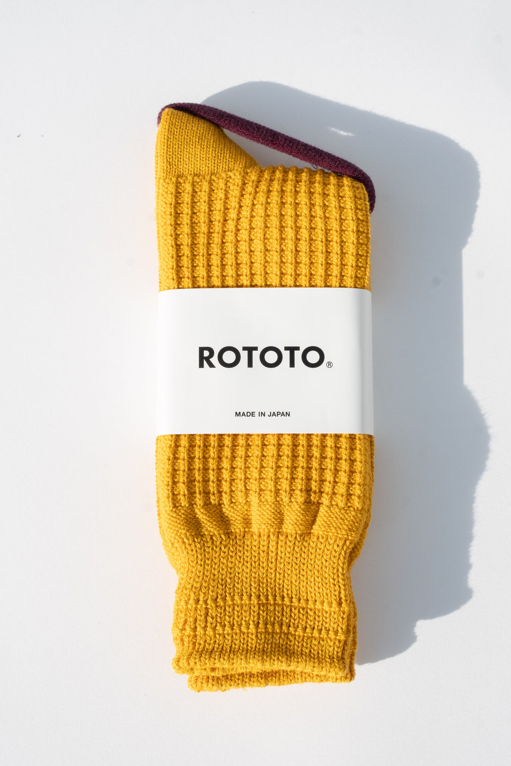 Cotton Waffle Crew Socks