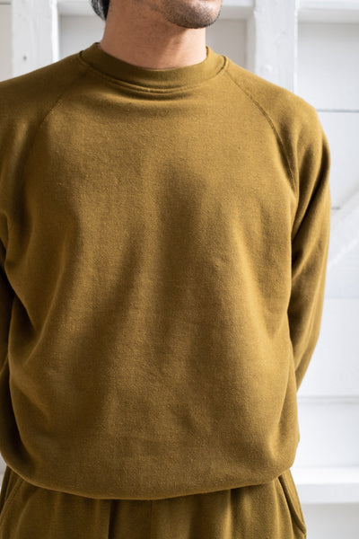 Men’s Crewneck Sweatshirt In Dark Olive