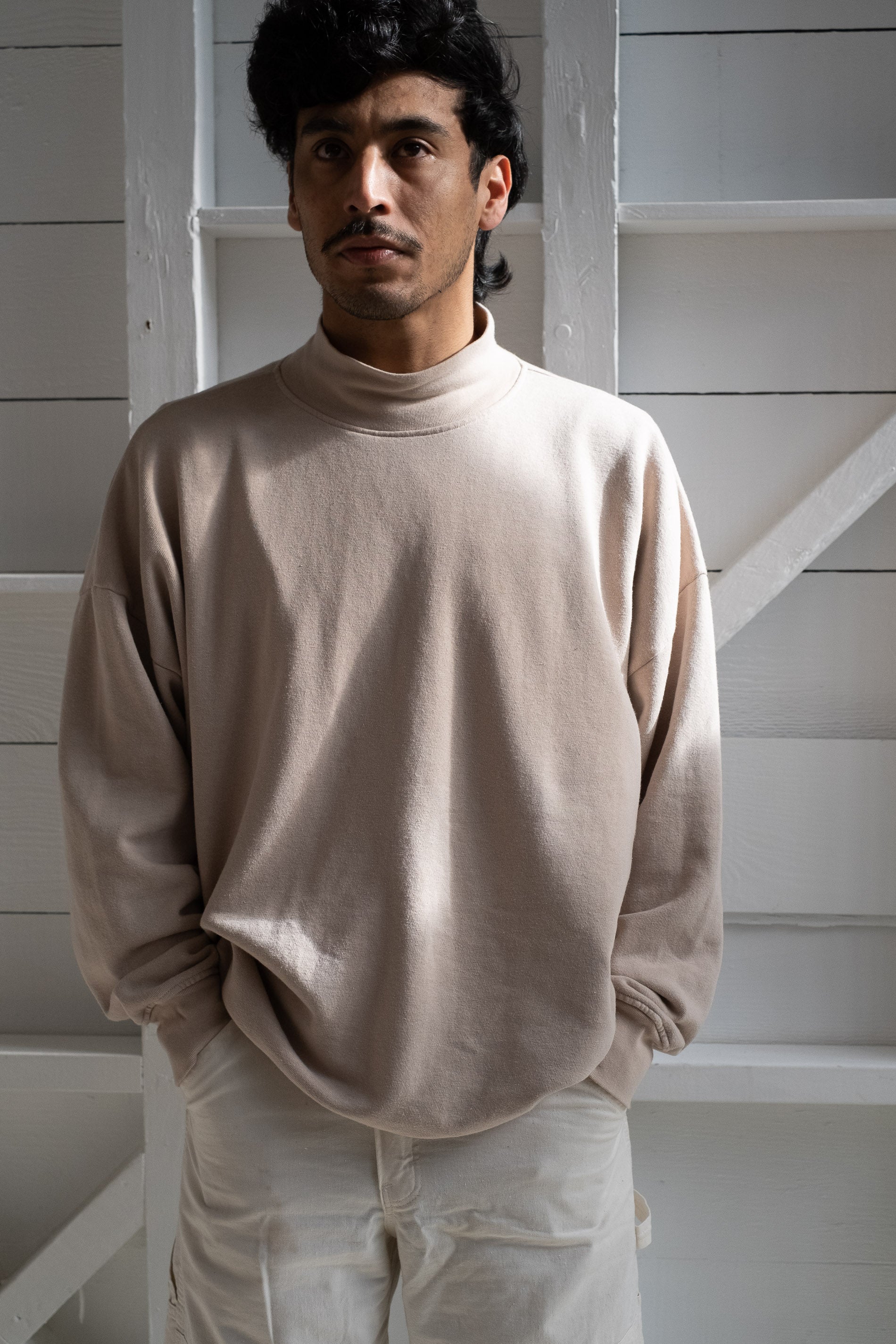 Mock neck outlet sweatshirt men