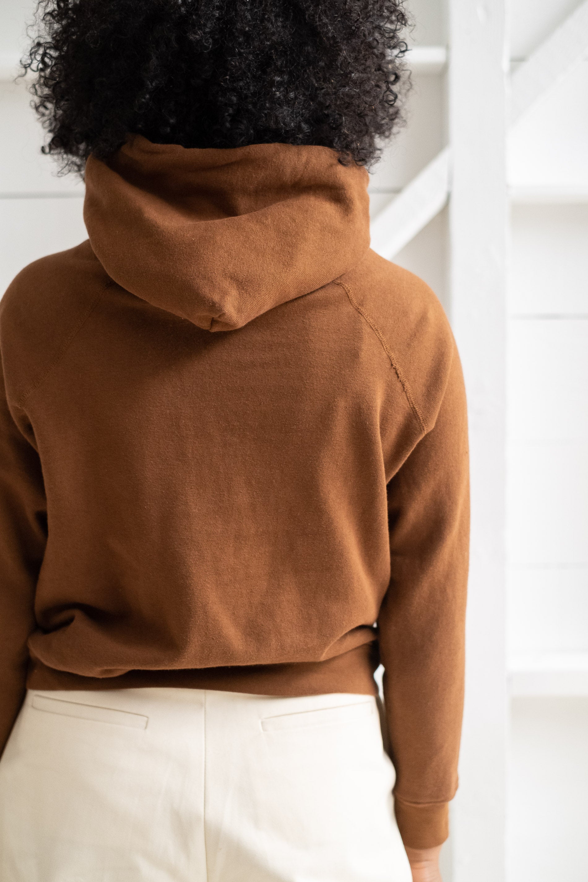 Womens brown hooded outlet sweatshirt