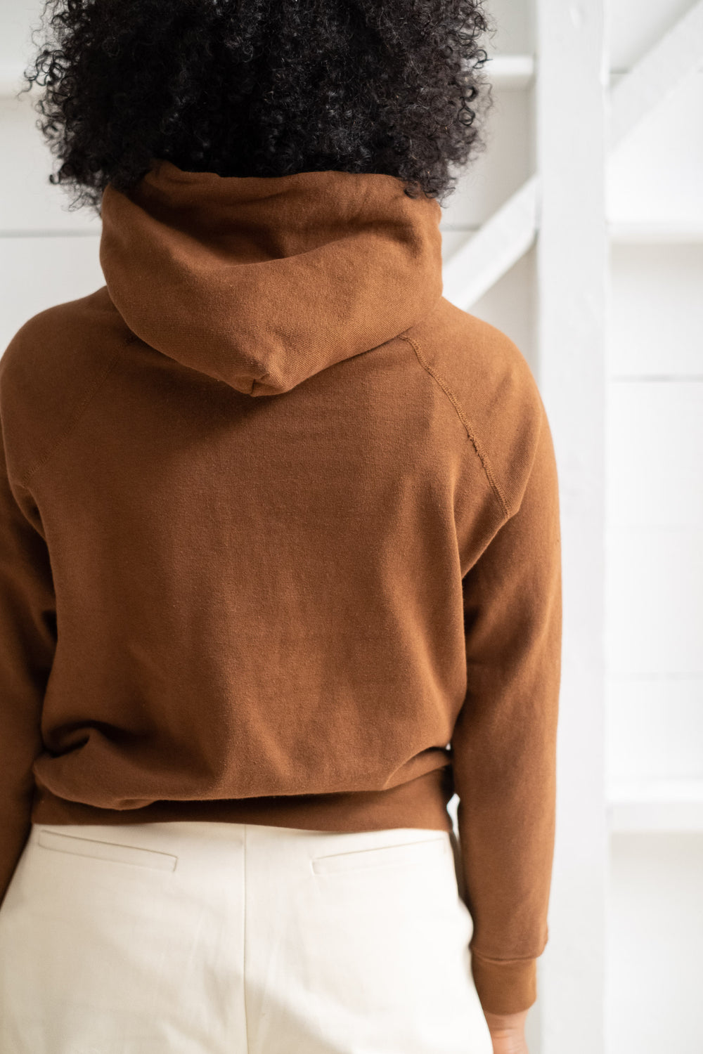 Women's Hooded Sweatshirt In Brown