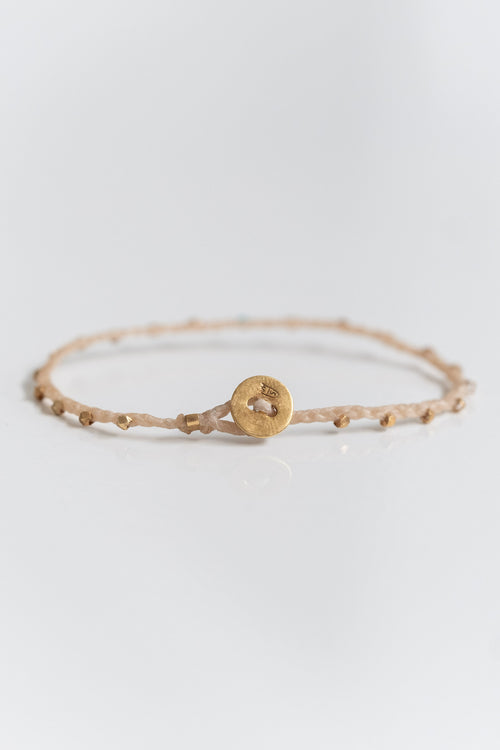 ALL AROUND BEAD BRACELET IN NATURAL