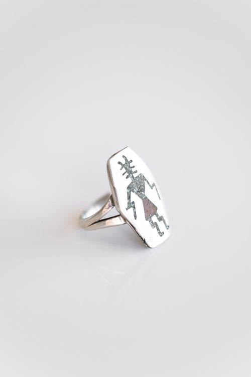 SILVER YEI DANCER RING