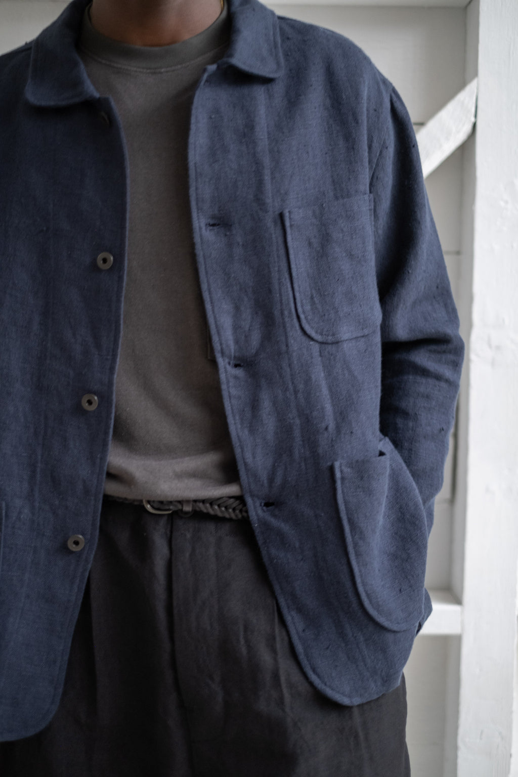 Evan Kinori Butcher Linen Jacket \u0026Pants