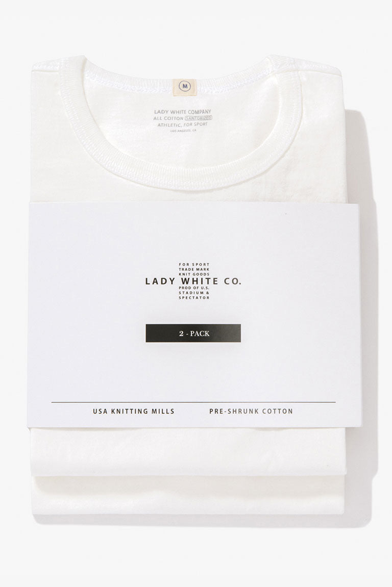 Lady White Co. | TEE 2-PACK IN WHITE – RELIQUARY